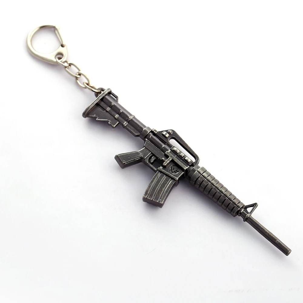 

BATTLEGROUNDS Key Chain M4A1 Carbine Key Rings For Gift Chaveiro Car Keychain Jewelry Game Key Holder Souvenir YS11126