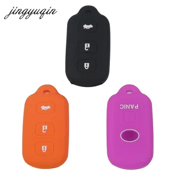

jingyuqin 10pcs/lot Keyless Entry Remote Silicone Cover for Toyota Camry Avalon Car Key Fob Case Protective Holder