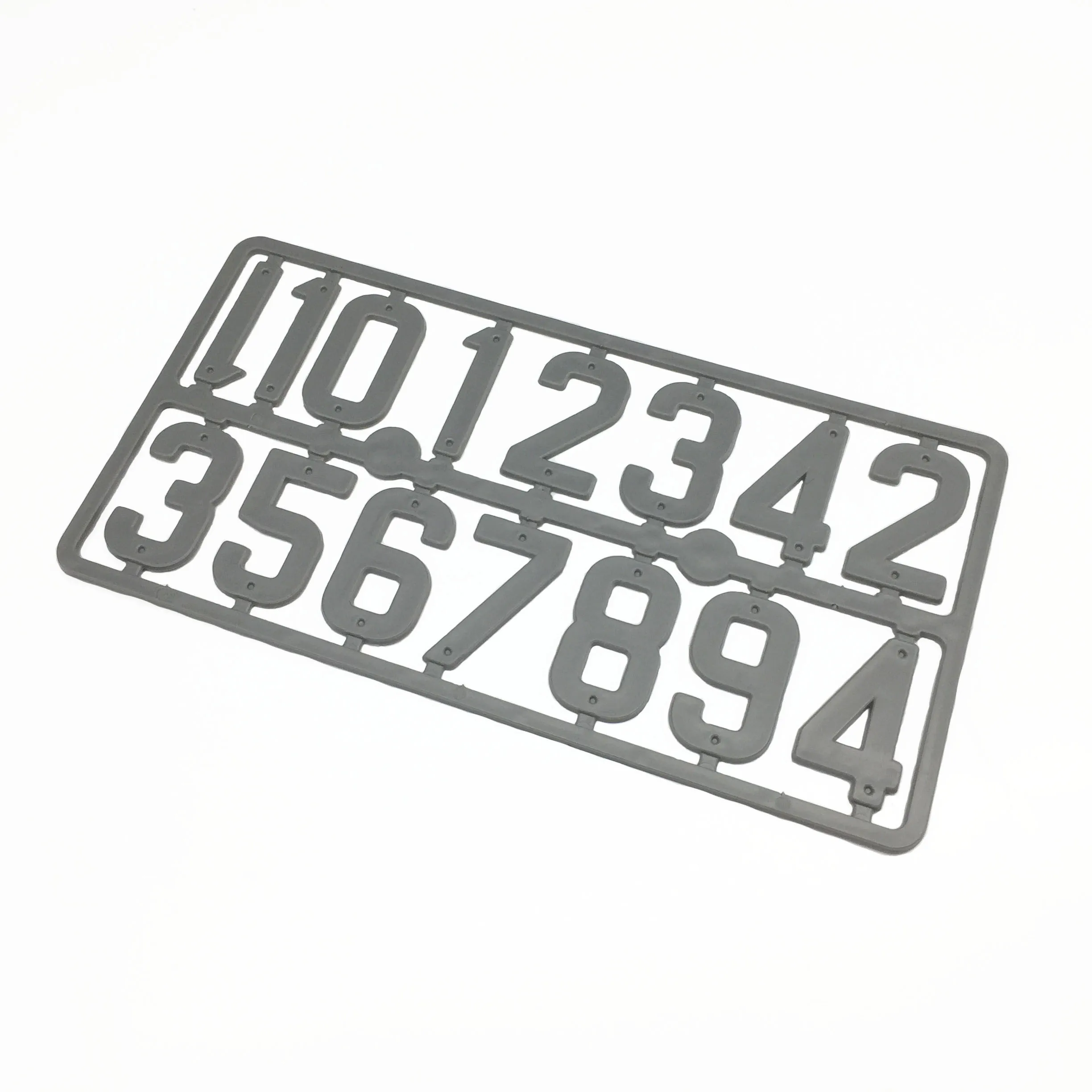 1 шт. Новый Серый полипропиленовый пластиковый маркировочный цифровой