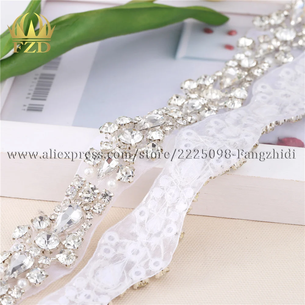 FZD (30pieces) Wholesale Handmade Hot Fix Crystal Sew On Pearls Bridal  Rhinestone Applique for Wedding Sash Belt Waistband DIY - AliExpress