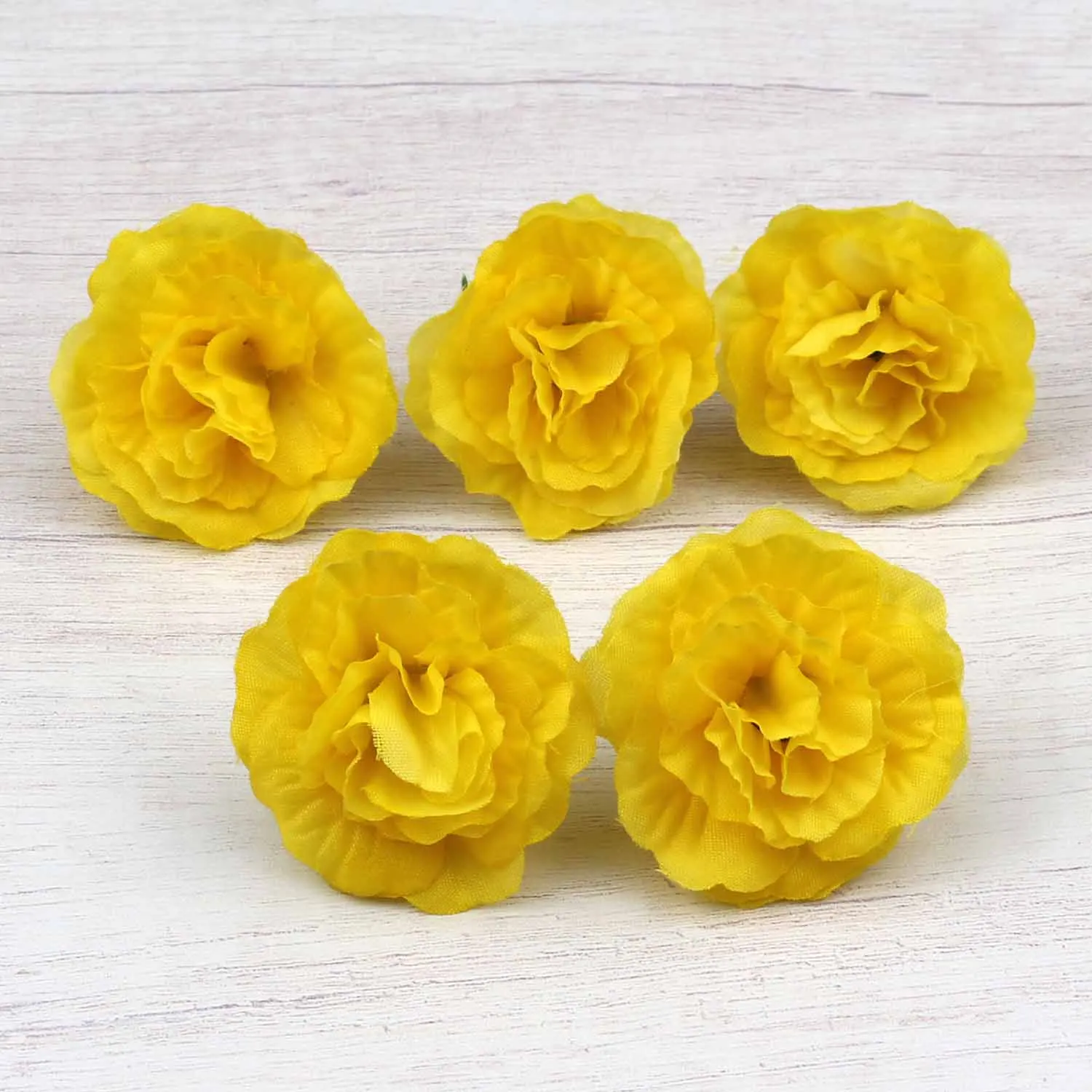 Желтые шелковые цветы упаковка из 30 искусственных шелковых розовых головок объемные цветы 4 см для цветочных стен целующиеся шары Свадебные принадлежности