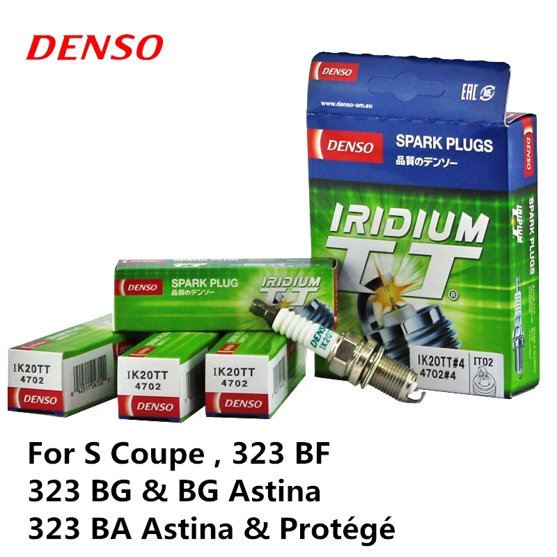 4/шт. DENSO автомобильная свеча зажигания для S Coupe 323 BF 323 BG& BG Astina 323 BA Astina Иридий-Платина IK20TT