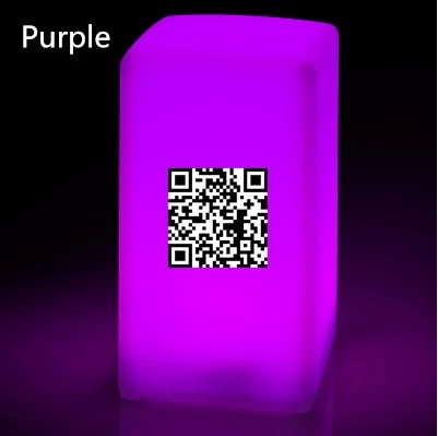 Фиолетовый Светодиодный светильник для бара, qr-код, индивидуальный логотип, ресторан, ужин, место для еды, бизнес, милая романтическая лампа, украшение для отеля, настольная лампа, Tabl - Цвет корпуса: Фиолетовый
