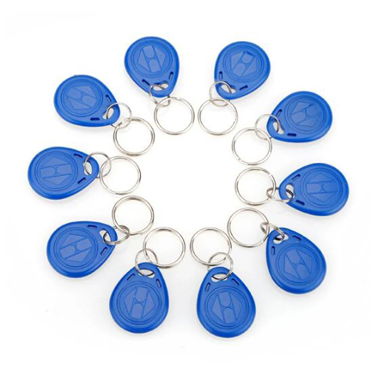 

High Quality 10 Pcs/lot 125Khz RFID Tag Proximity Keyfobs Ring Access Control Card  for Access Control Time Attendance