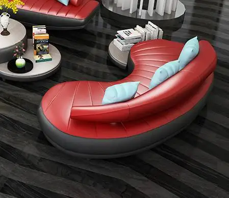 arc lounge 2 шт 3 сиденья+ гостиная 1 набор современный кожаный белый диван набор для гостиной# SF-089 - Цвет: arc lounge