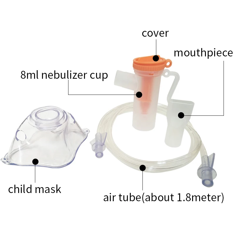 Аксессуары для ингаляторов Набор для Omron Медицинский бытовой компрессор небулайзер с чашкой мундштук для взрослых и детей аэрозольные маски фильтры - Цвет: child set