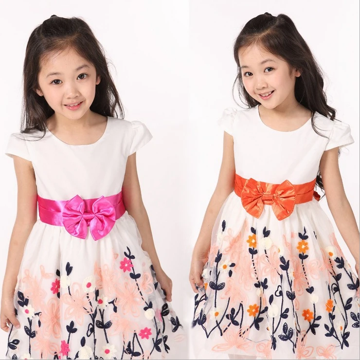 2015 New Arrival Girl's Real Princess Lace Dress Baby/Kids Embroidery Cute lovely Flower Girl Sweet TQ0541 | Детская одежда и