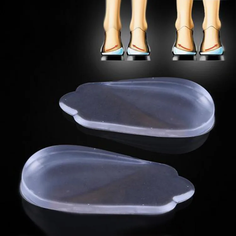 

1 Pair Silicone Gel Heel Pad Adult Children's O/X Leg Type Corrective Tool Foot Heel Care Half Insoles Shoes Pads Shoe Inserts