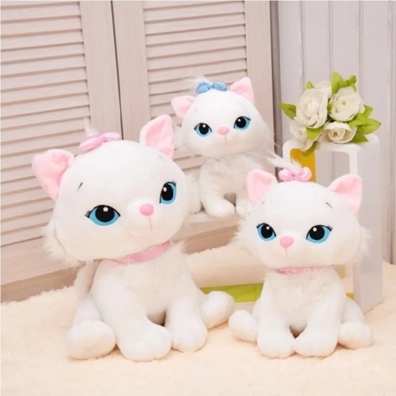 

1pc 18CM Cute Aristocats Cat Marie Plush Soft Stuffed Toys Super Quality Bedroom Sofa Decor Animal Paw Kit Doll Gift For Kids