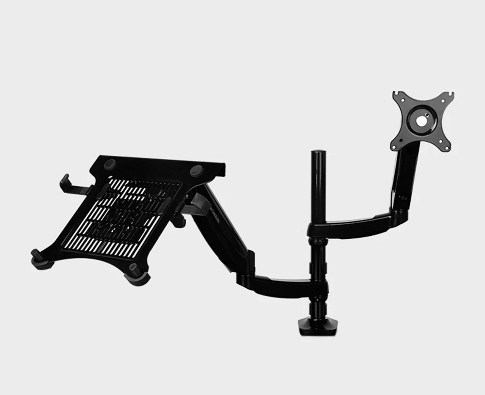 Laptop Mount Pneumatic Display Computer Bracket Dual Notebook Mount Dual Mount Laptop Arms