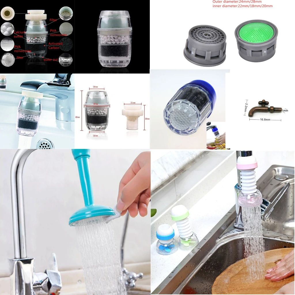 

1pc Kitchen Faucet Aerator adjustable Water Filter Diffuser Water Saving Nozzle Faucet Connector Shower Water Saving Aerator