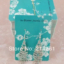 Полная печатная мода ювелирные изделия карты для витрины индивидуальный логотип бирка для серег с логотипом глянцевый, ламинированный