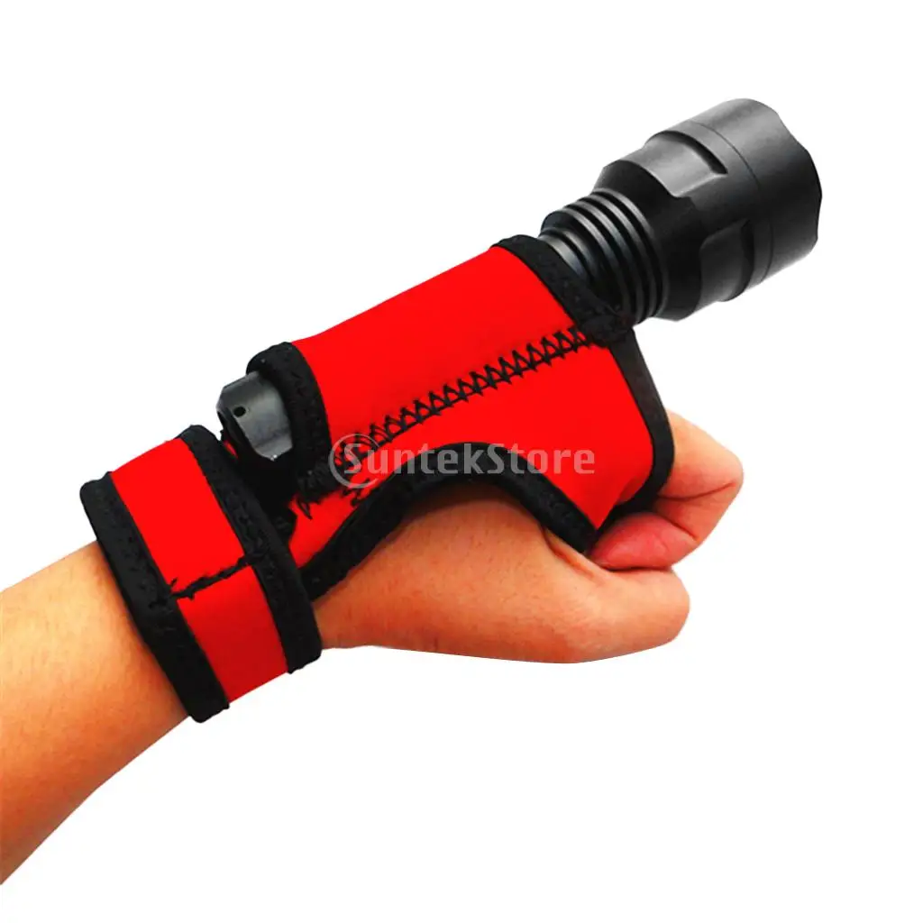 Neoprene Hand Free Adjustable Outdoor Scuba Diving Cycling Camping Torch Flashlight Holder Soft / Arm Mount Strap Glove | Спорт и