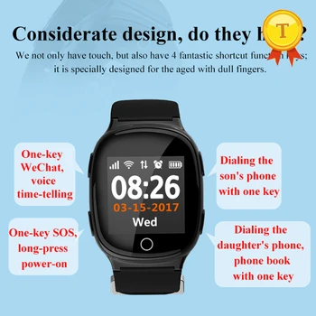 

GPS Tracker Elderly Kids Android ios Smart Watch google Map SOS call Wristwatch GSM Wifi Safety Anti-Lost Locator gps Watch