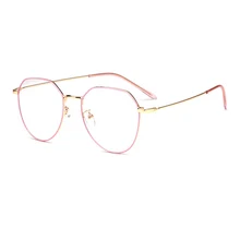 Модные металлические очки неправильной формы, оправа, женские декоративные очки, оправа для мужчин, очки по рецепту