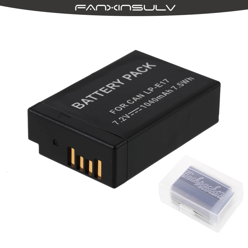 

1 Pcs LPE17 LP E17 LP-E17 Battery + Battery box For Canon M3 M5 M6 77D 200D 750D 760D T6i T6s 800D 810D 8000D Kiss X8i Cameras