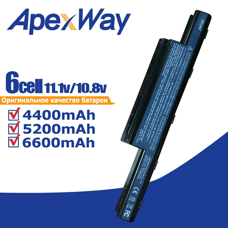 Аккумулятор ApexWay для ноутбука Acer Aspire E1 V3 серия 431 471 471G 771G 421 531 571 551G 571G|battery for acer