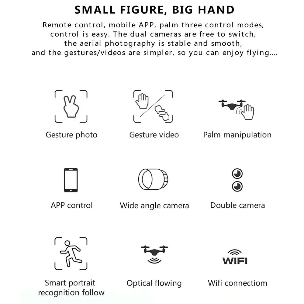 

Four-Axis Aircraft Beginning Ability Outdoor Sky Cool Technological Performance Hover Stable Gimbal Uav Funny Drone