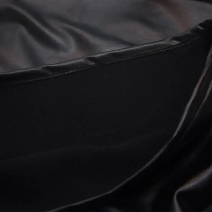 Для женщин юбки Искусственная кожа юбка-карандаш однотонные черные пикантные юбка мини империя посылка бедра Костюмы 18Mar23