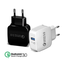 18 Вт EU/US USB зарядное устройство Быстрая зарядка 3,0 зарядное устройство для путешествий Быстрая зарядка универсальное настенное зарядное устройство QC 3,0 для iPhone X Xiaomi Redmi Mi 9
