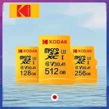 Kodak высокоскоростной micro sd 64 Гб класс 10 U3 4K карт micro sd 128 ГБ Флэш-карта памяти 256 ГБ mecard micro sd карт sd 32 Гб