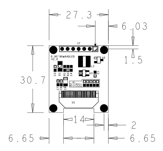 0,95 дюймов ips OLED дисплей модуль 96*64 RGB TFT для Arduino SSD1331 ЖК дисплей доска SPI Полный цвет HD OLED 7pin DIY