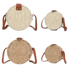 Соломенные сумки на плечо Женская мода трава тканая сумка сплошной цвет диагональная сплошная диагональная посылка универсальная сумка через плечо May10