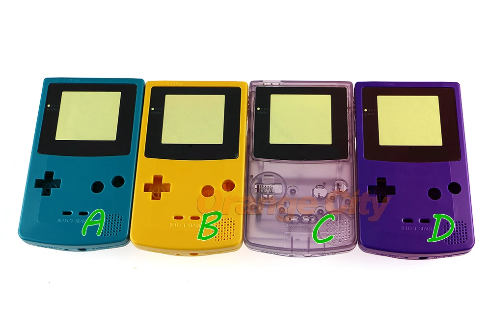 10 комплектов высококачественный цветной чехол с кнопками для GBC gameboy пластиковой