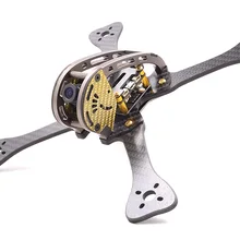 GEP-LX4/5/6 с леопардовым принтом 7075 авиации Алюминий Запчасти тела корпуса рамка-аксессуар для FPV гоночный Дрон Квадрокоптер с дистанционным управлением F21323/4/5