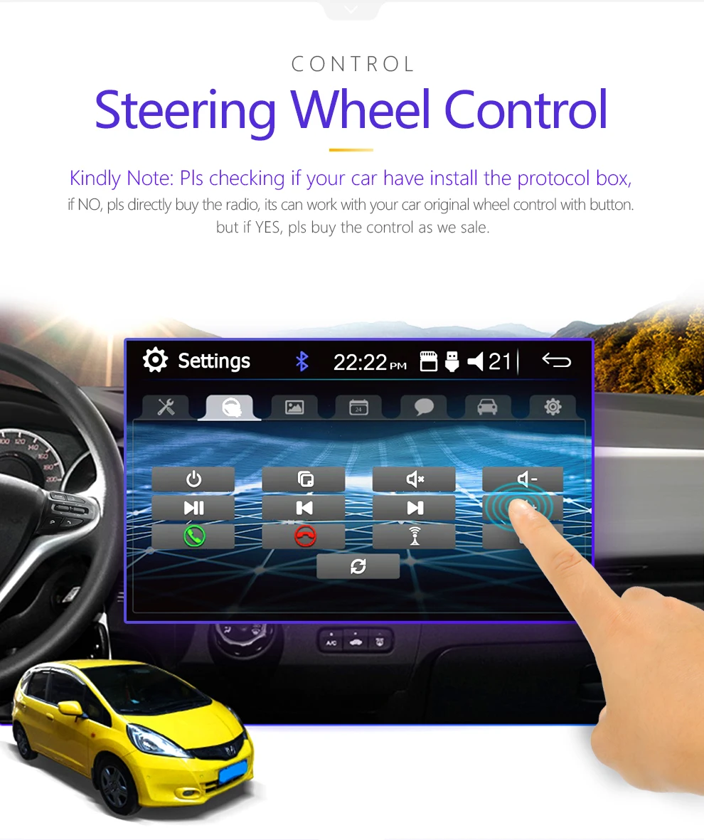  2 Din Auto Radio Bluetooth Specchio Link Android 9 Car Multimedia Player Hd Touch Autoradio MP5 Usb