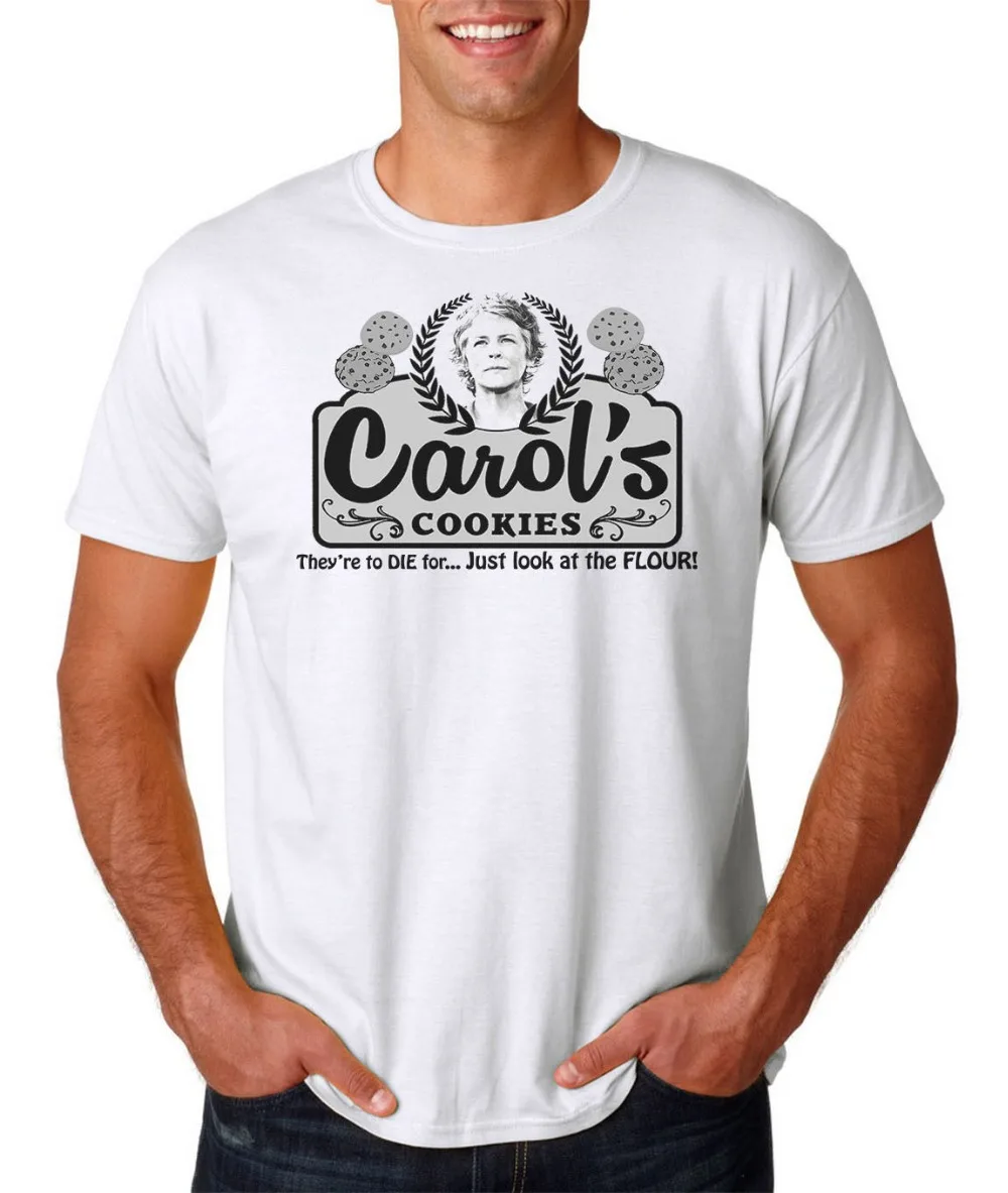 Carols печенье футболка белый дарил Рик Хэллоуин ужас Живые мертвецы 2019 Лето