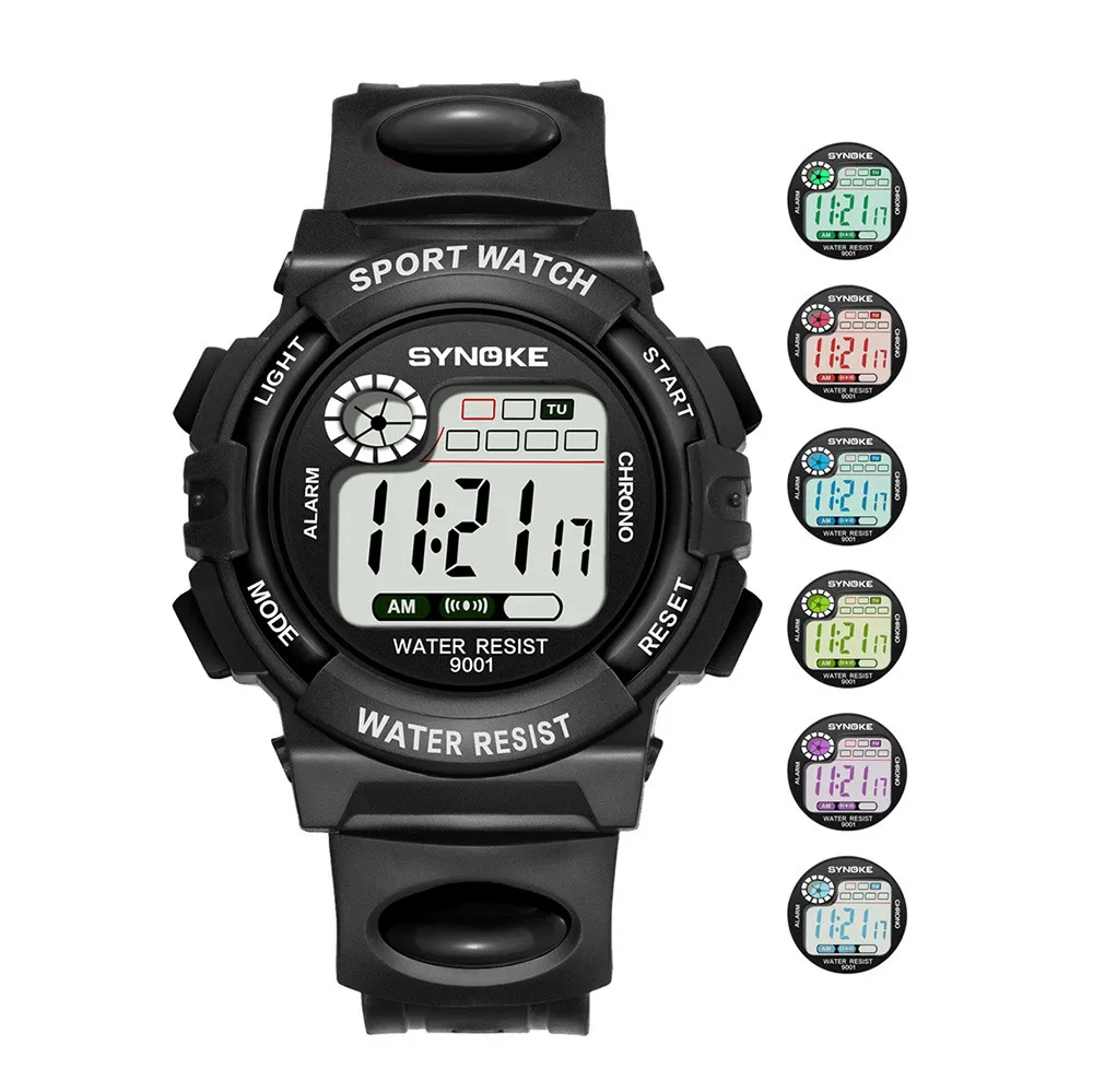 2019 New SYNOKE Multi-Function Watch LED Digital Double Action reloj hombre montre femme | Наручные часы