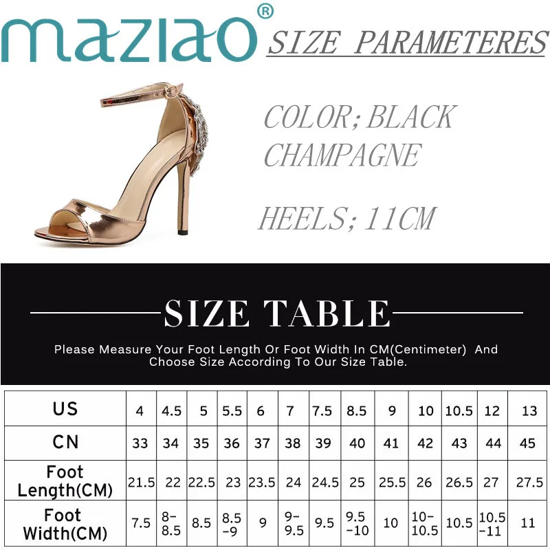 Women Crystal Glitter Sandals Pump High Heels Sandals Lady Cover Heel Party Sexy Shoes Elegant Rhinestone Stiletto MAZIAO