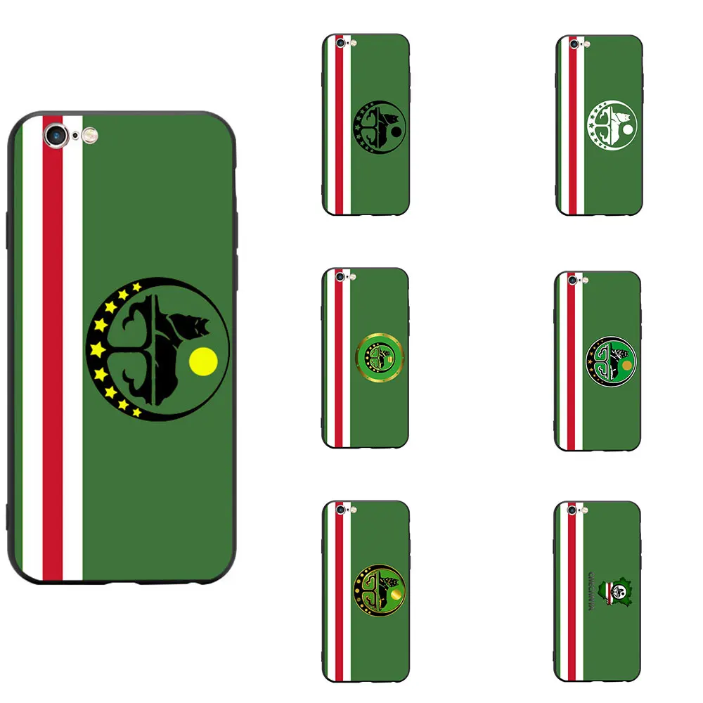 

Chechen Chechnya Coat Of Arms With National Flag Theme TPU Phone Cases For Samsung S7 Edge S8 S9 Back Cases UV Print