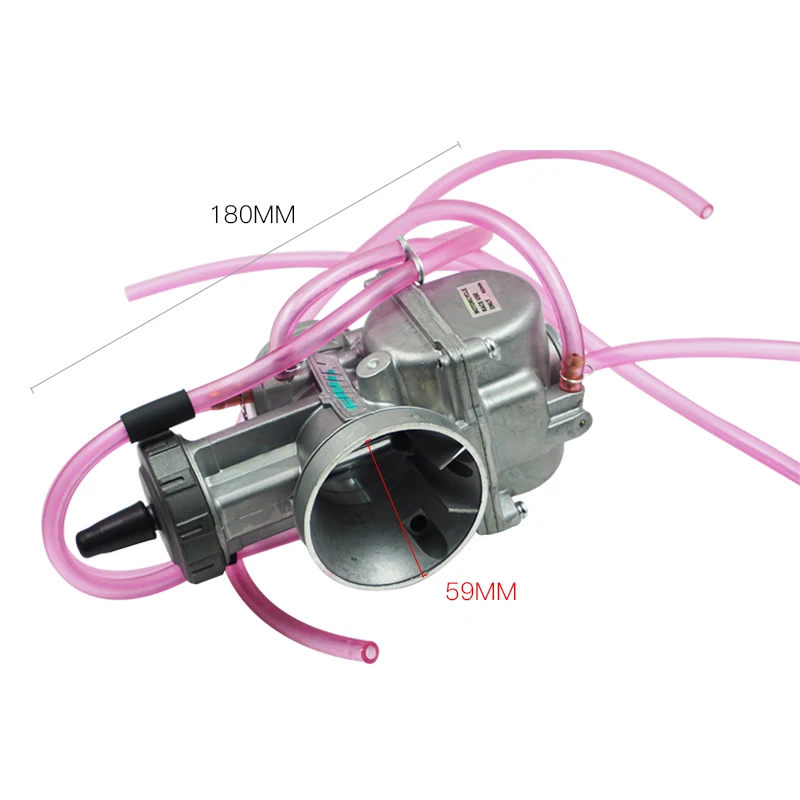 CBFYKU Moto KEIHIN PWK Carburateur 38mm Racing Carb Universel 2T 4T moteur Dirt Bike Motocross Moto Scooter ATV Quad