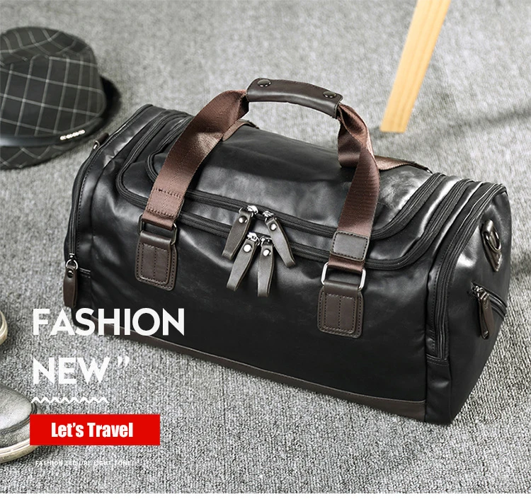 Tanie Hot moda miękkie PU mężczyźni torba podróżna Casual biznesowe torby na ramię sklep