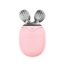 Multifunction Face Roller Massager Electric Silicone Facial Cleansing Brush Vibration Massage Face-lift Roller Beauty Tool mask meter electric facial massage face lift beauty equipment vibration mask to promote absorption firming wrinkle