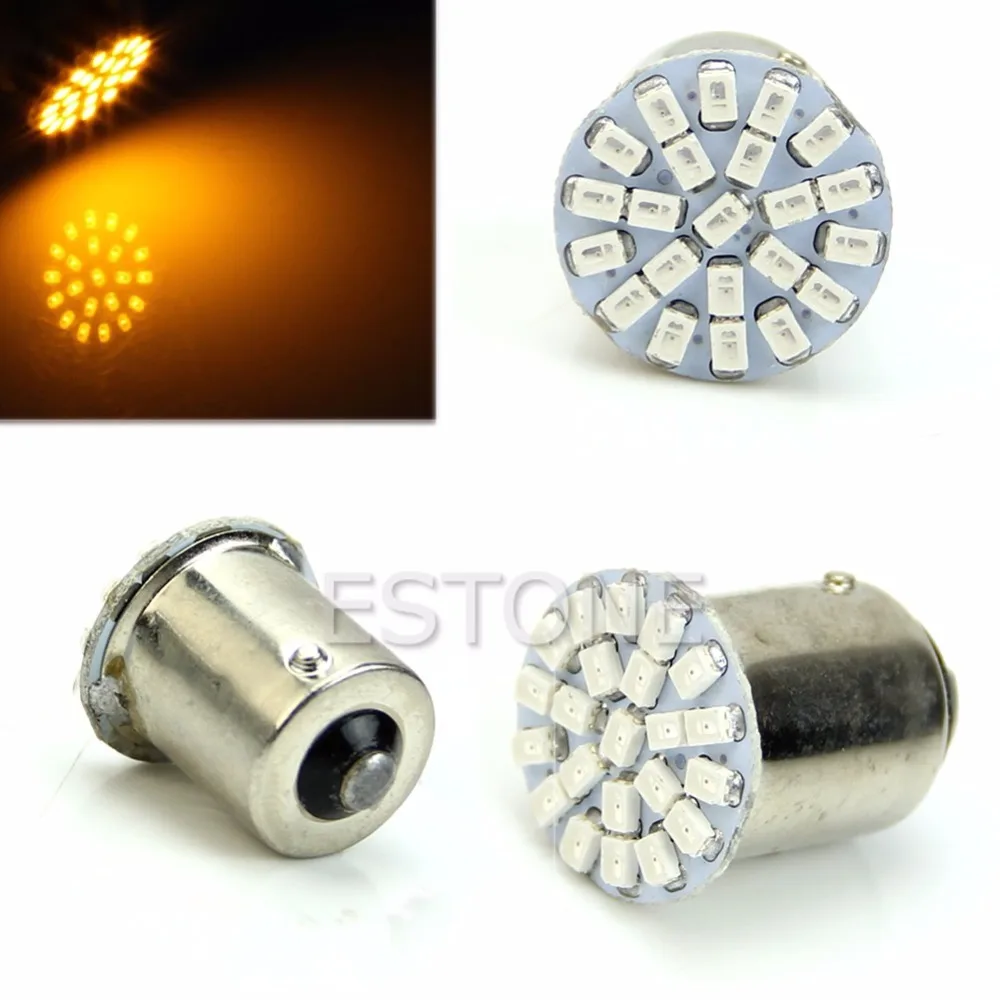 

1PC 22-LED SMD Tail Sidelight Side Indicator Light Bulb BA15S P21W 1156 12V