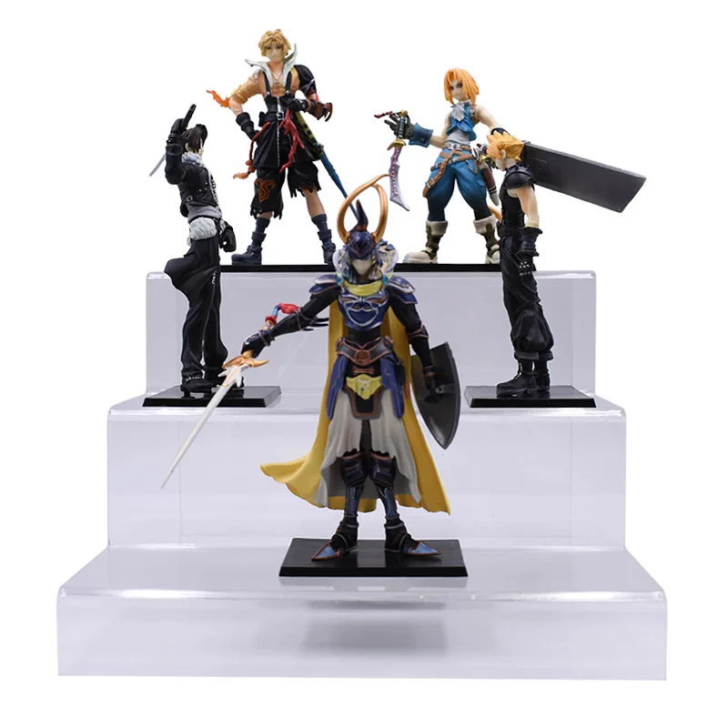 5 pcs/set Anime Final Fantasy Cloud Warrior of Light PVC Action Figure Doll Collectible Model Toy Christmas Gift For Children