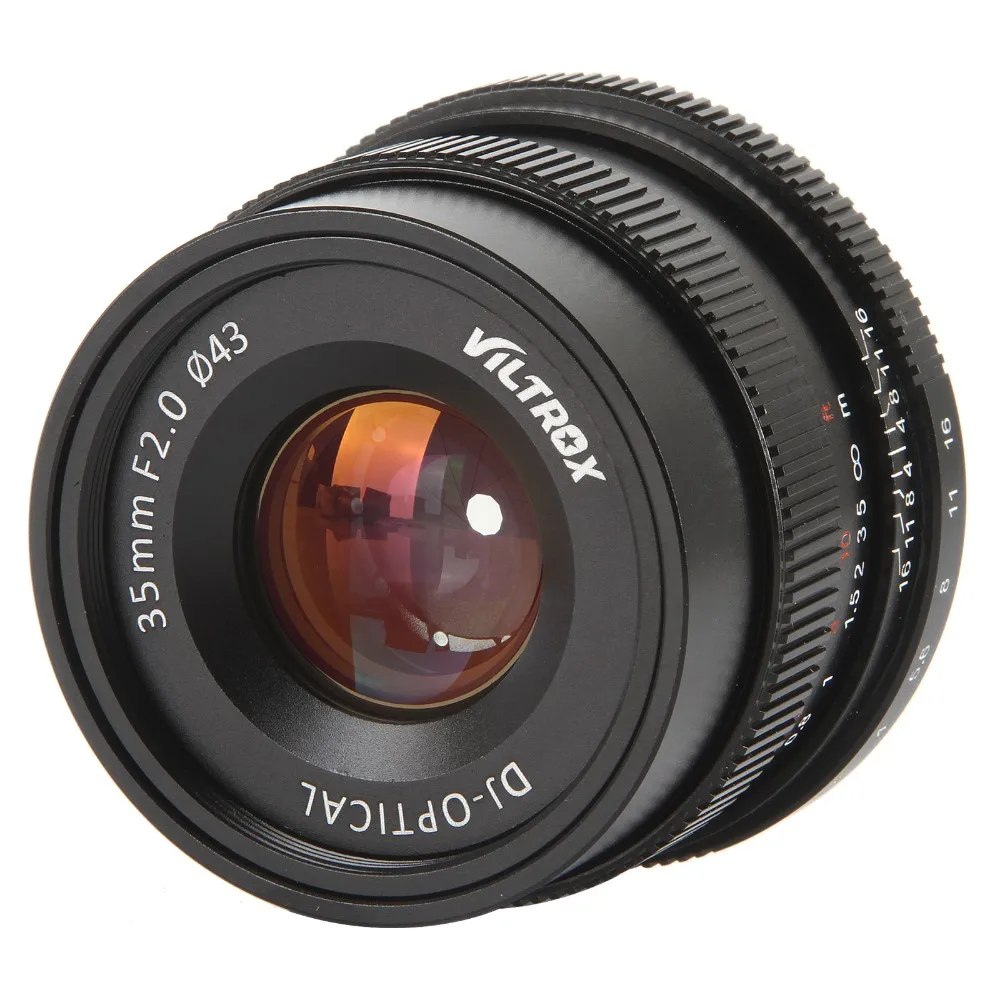

Viltrox 35mm F2 Wide-Angle Large Aperture Fixed Prime Camera Lens for Sony NEX E Full Frame A7 A7SII A7RII A7R A6300 A6500 NEX-7