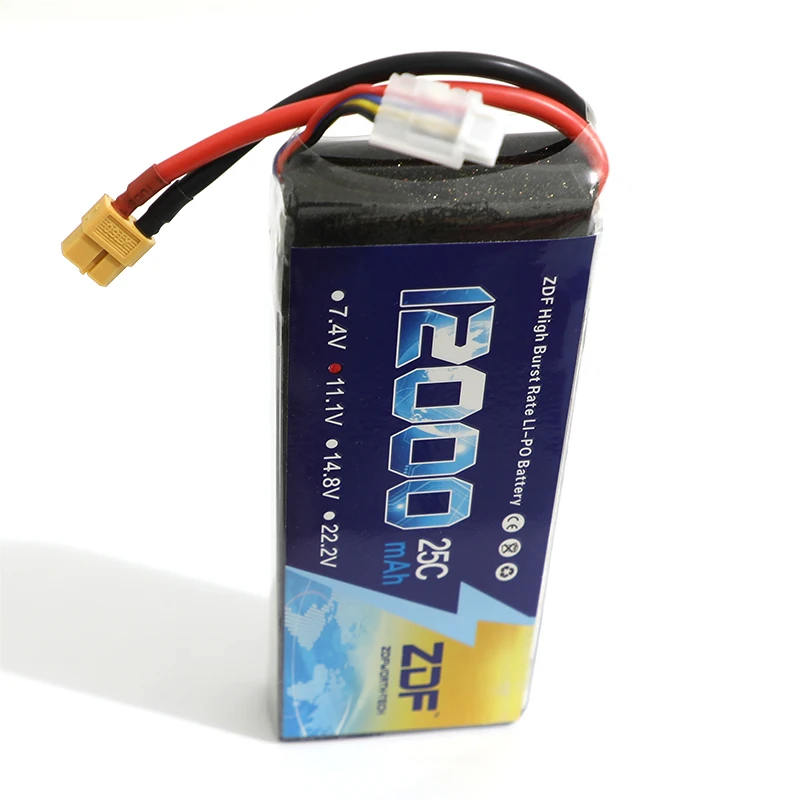 

ZDF 3S 11.1V 12000mAh 25C RC Lipo battery for RC Airplane Helicopter Quadrotor Drone Lithium Batteria AKKU