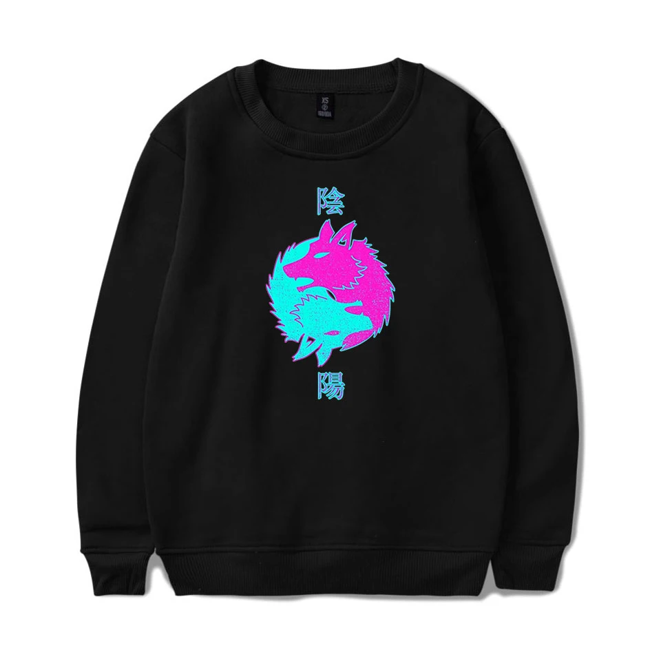 

Drop Shopping Vaporwave electronic dance music 2D Print O-neck Sweatshirt Harajuku Round Collar Unisex Men/Women Sweatshirt