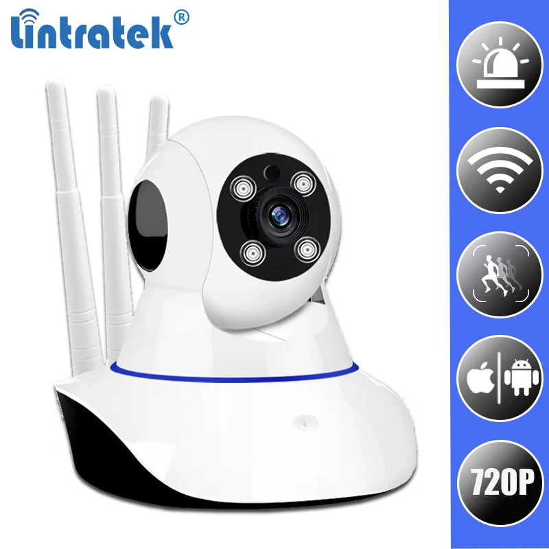 

Wifi Mini Security IP Camera HD 720P Wireless Onvif P2P wi-fi Home Camara APP Alarm Surveillance CCTV Camera IPCam LINTRATEK#20