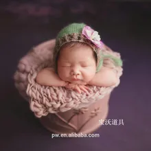 Mauve новорожденных реквизит для фотосессии стрейч вязаное одеяло тонкий и толстый позирует ткань искусственного одеяло из мериносовой шерсти стрейч вязаный слой