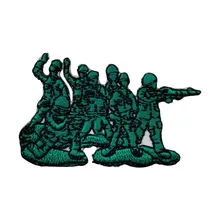 Игрушечный солдат, вышивка, железные нашивки, мини военные, для детей, для детей, на груди, аппликация на заказ, передняя нашивка, ностальгия, наклейки на одежду