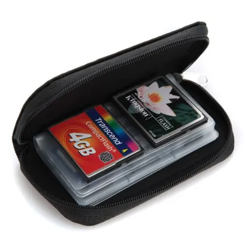 Горячая 22 слота Чехол сумка держатель бумажник для SD SDHC MMC CF Micro SD карты памяти