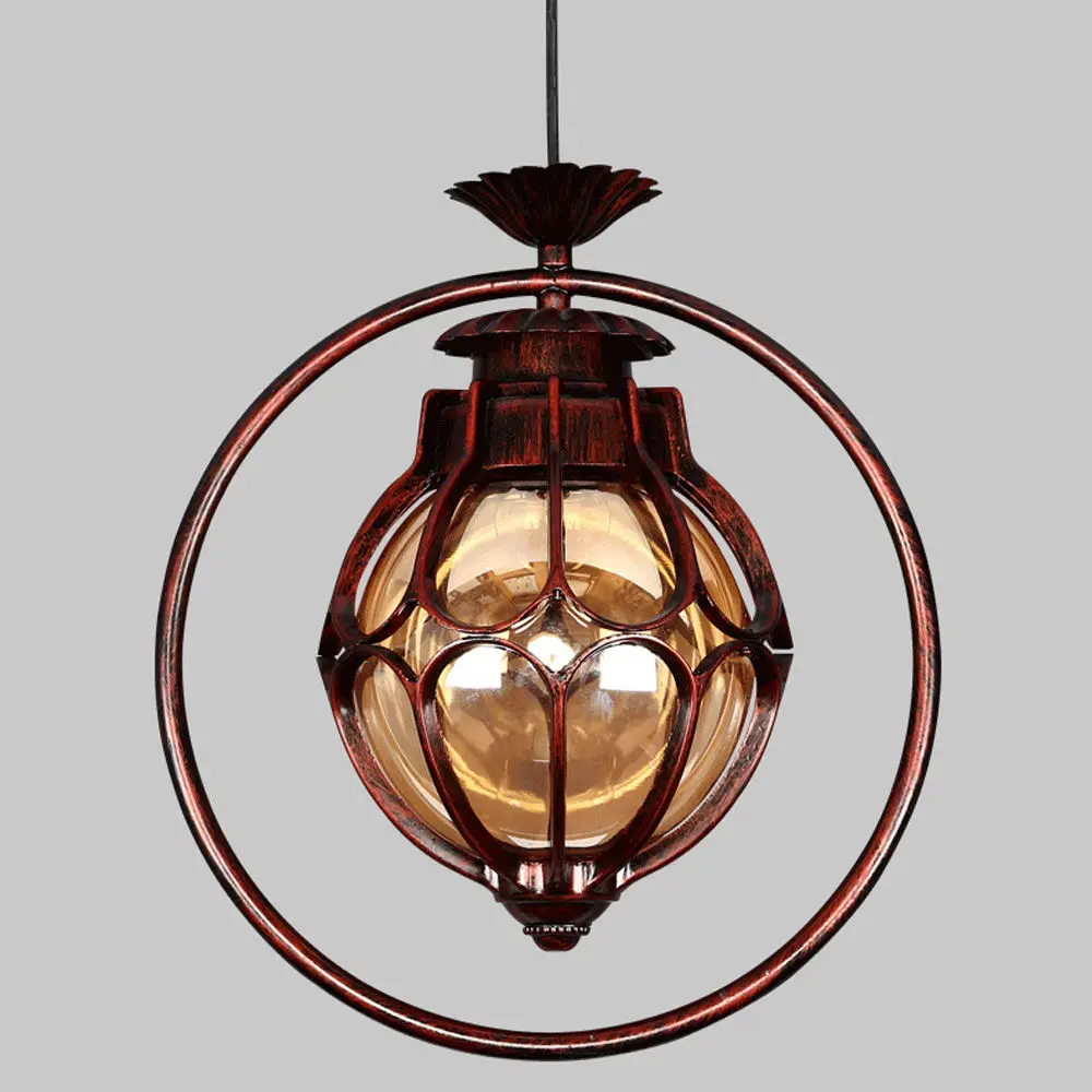 Подвесной светильник металлический Круглый для зала в стиле ретро|hanging lighting