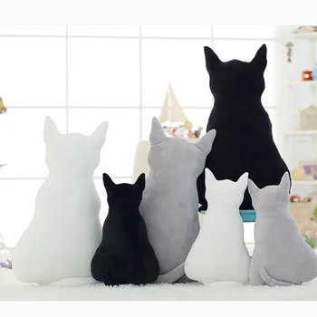 

Silhouette Cat Plush Animals Doll Toys 45/70 cm Soft Stuffed Pillow Newborn Cushion Doll Bedding For Adults Kids Toys