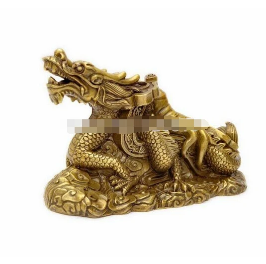 WBY---321+++Copper Dragon ornaments ginseng Feng Shui Supplies Office desk decoration | Дом и сад