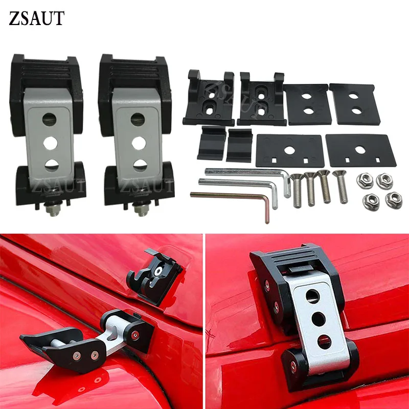 

Locks Hood for Jeep Wrangler TJ Black Car Engine Hood Latch Catch Cover for Jeep Wrangler TJ 1997-2006 Car Accessories